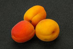 Fresh ripe sweet few apricots photo