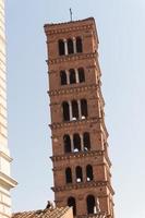 Bell tower of basilica dei Santi Giovanni e Paolo in Rome, Italy photo