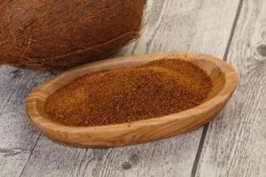 Coconut brown sugar in the bowl photo