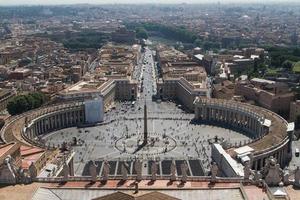 S t. plaza de pedro de roma en el estado del vaticano foto