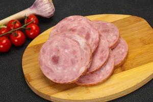 Natural ham made from pork photo