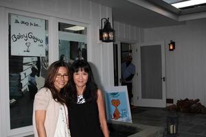 LOS ANGELES, APR 28 - Vanessa Marcil-Giovinazzo, Suzanne Whang at the Launch of Baby Gagoo Clothing Line by Vanessa Marcil-Giovinazzo at private home on April 28, 2012 in Malibu, CA photo