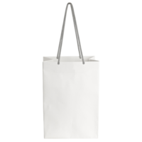 découpe de maquette de sac en papier blanc, fichier png