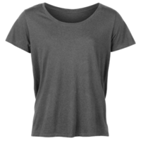 Gray woman T shirt cutout, Png file