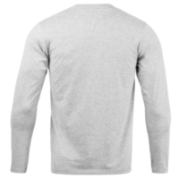camiseta de manga larga gris recortada, archivo png