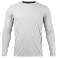 Gray long sleeve T shirt cutout, Png file