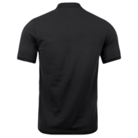 Black polo shirt cutout, Png file