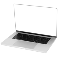 Laptop computer mockup, Png transparent