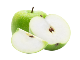 Ausschnitt aus frischen grünen Äpfeln, Png-Datei png