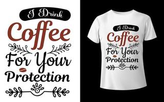 Coffee T-Shirt Design coffee vector i love coffee t-shirt design