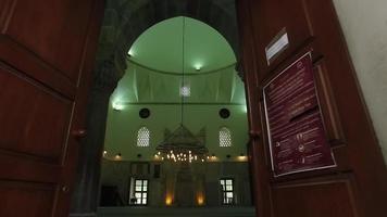 Historical mosque interior. Color image of mosque interior. video
