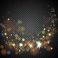 Stars Effect with Transparent Background vector