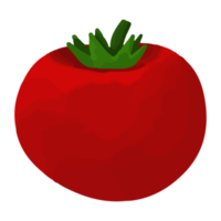 tomate em aquarela, clipart de legumes pintados à mão png