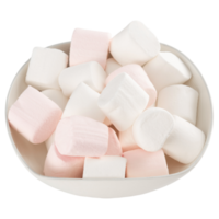 marshmallow nel ritaglio della ciotola, file png