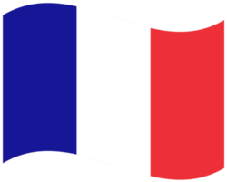waving flag of France transparent PNG
