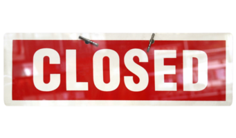 Closed sign transparent PNG