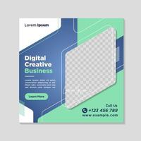 Corporate social media banner template vector