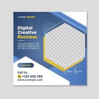 Corporate social media banner template vector