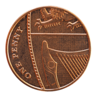 1-Penny-Münze, Vereinigtes Königreich transparentes png