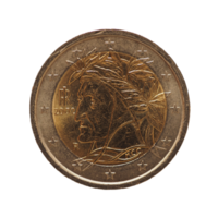 2-Euro-Münze, transparentes Png der Europäischen Union