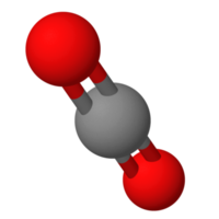 molécula de dióxido de carbono png transparente