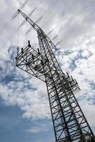 High voltage pylon for power supply photo