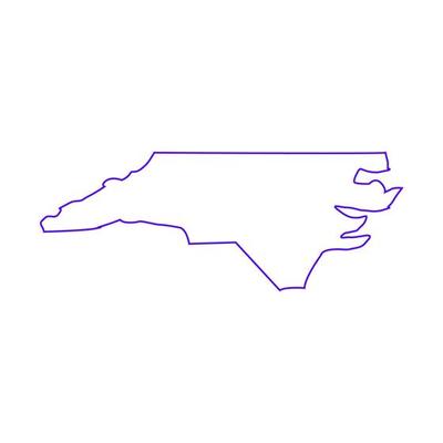 North Carolina map illustrated