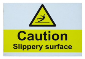 Vorsicht rutschige Oberfläche Zeichen transparent png