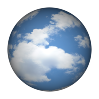 cielo nublado esfera fondo transparente png
