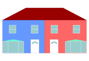 casas geminadas png