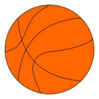 ballon de basket orange transparent png