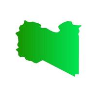 Libya map on white background vector