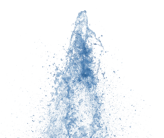 jet d'eau bleu transparent png