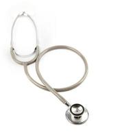 Stethoscope on white background photo