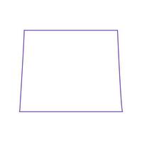 Wyoming map on white background vector