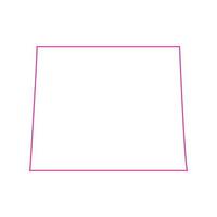 Wyoming map on white background vector