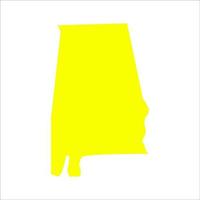 Alabama map on white background vector