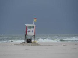 summer tiem at the beach of Juist photo