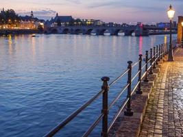 The city of Maastricht at the river Maas photo