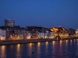 The city of Maastricht at the river Maas in the netherlands photo