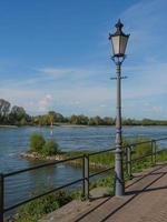 the city of Rees at the rhine river photo