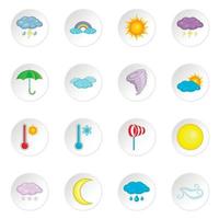 Weather icons set vector