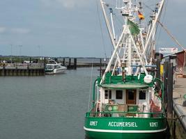 Dornumersiel at the german north sea coast photo