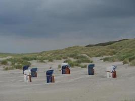 summer evening at the beach of Juist photo