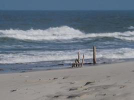 The beach of Juist island in germany photo