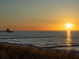 sundown at the beach ofZingst photo