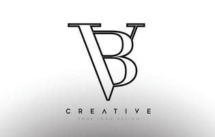 bn bn carta diseño logo logotipo icono concepto con fuente serif y estilo clásico y elegante look vector