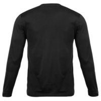 Black long sleeve T shirt mockup cutout, Png file