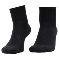 Black socks mockup cutout, Png file