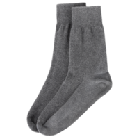 Gray socks mockup cutout, Png file